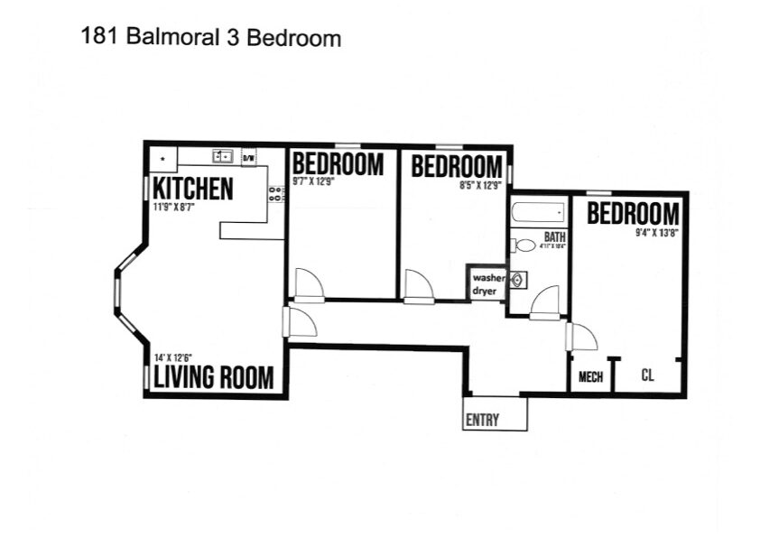 181-Balmoral-3-BR-Suite-Layout